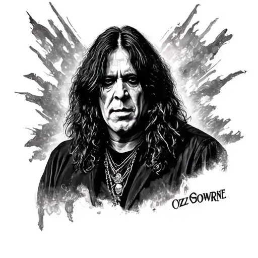 Ozzy Osbourne tattoo design idea
