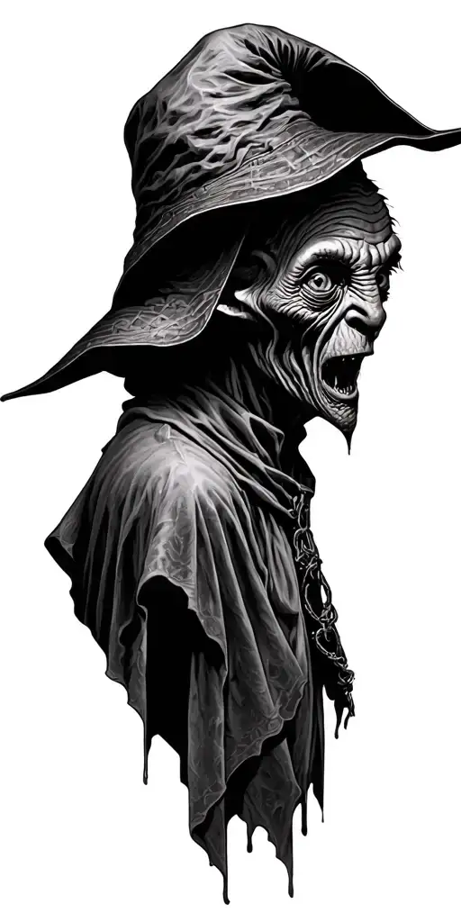 harry potter themed tattoo dementors sorting hat dobby  tattoo design idea