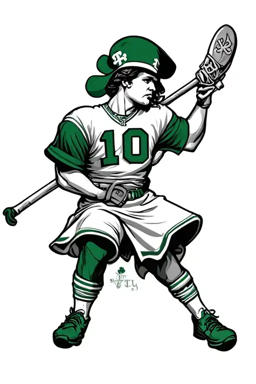 notre dame fighting Irish tattoo design idea