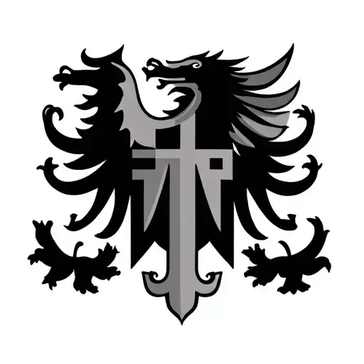lithuanian coat of arms tattoo design idea