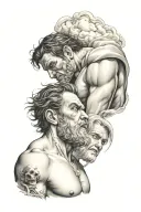 cain and abel tattoo design idea