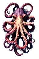 octopus tentacles teeth claws tattoo design idea