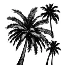 3 Palm Tree tattoo design idea