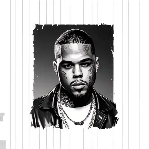 Chris Brown tattoo design idea