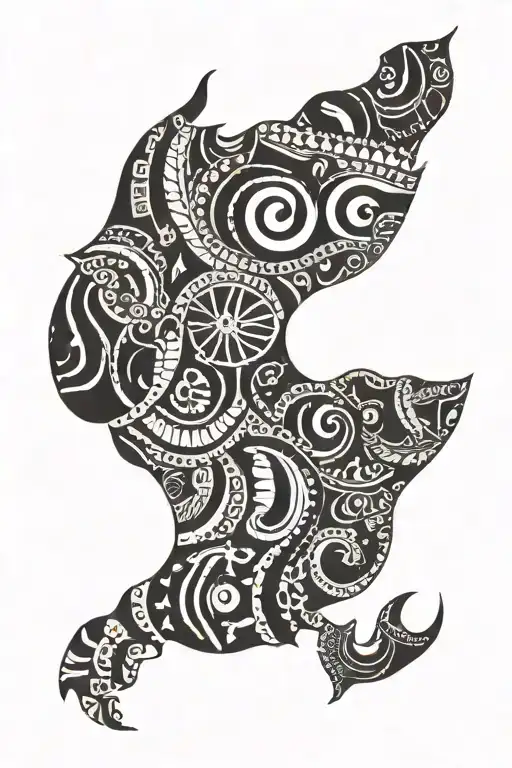 African tribal patterns tattoo design idea