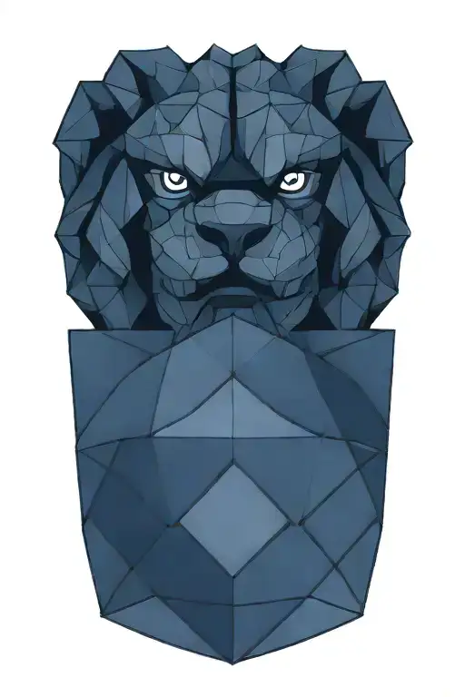 Foo dog holding ball tattoo design idea