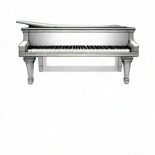 Piano and angel and demon tattoo design idea