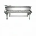 Piano and angel and demon tattoo design idea