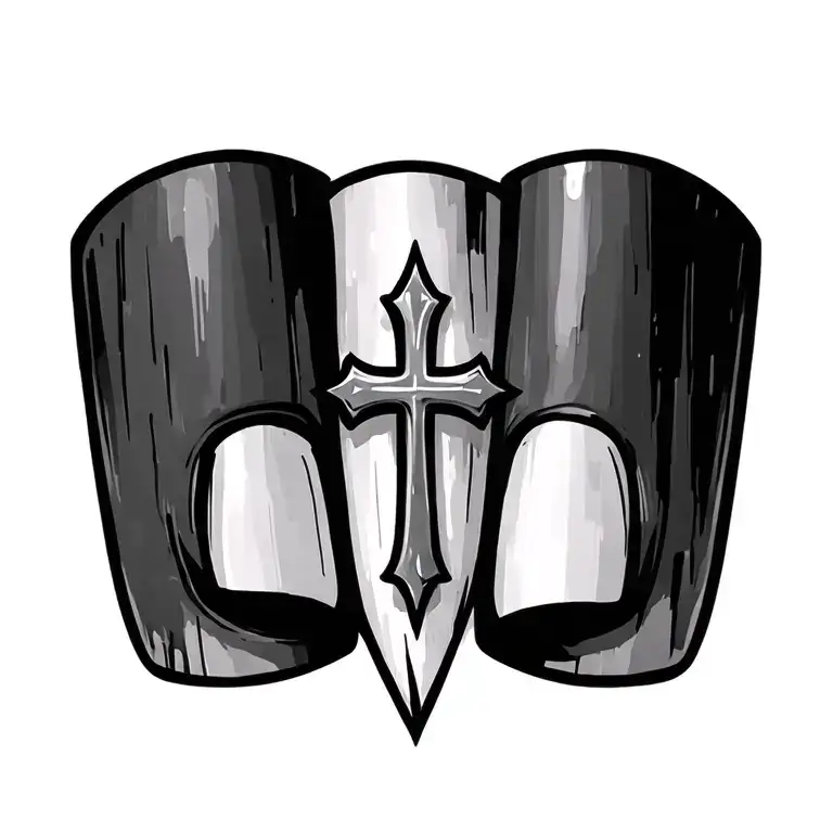 three nails cross tattoo tattoo design idea