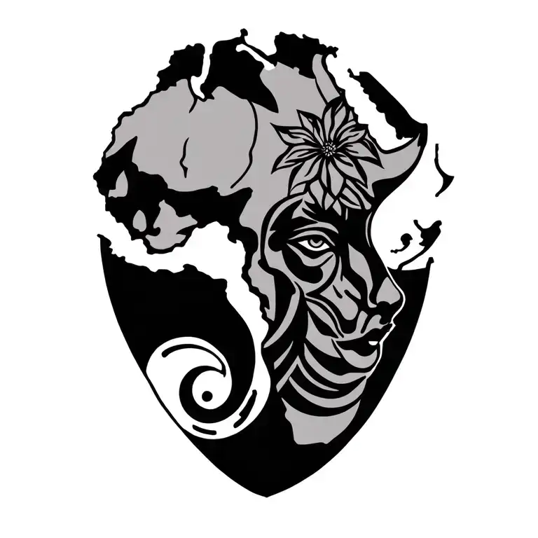 africa tattoo tattoo design idea