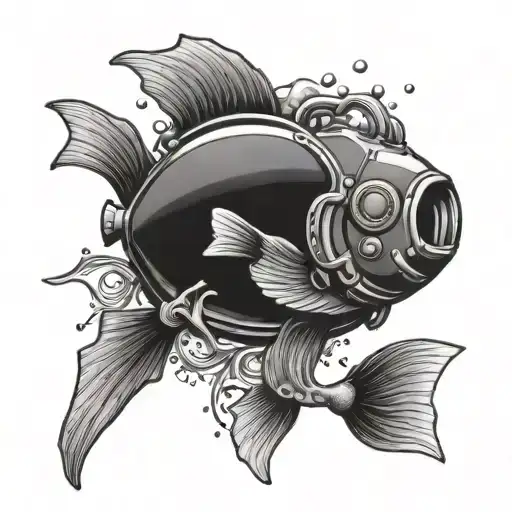 Scuba tattoo design idea