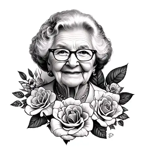 Grandma Memorial tattoo design idea