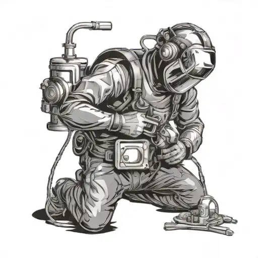 welding tattoo design idea