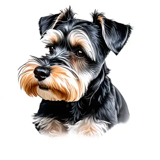 Miniature Schnauzer tattoo design idea
