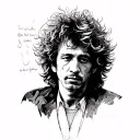 Bob Dylan tattoo design idea