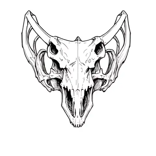 "Dinosaur skull" motorcycle helmet tattoo design idea