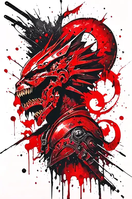 warhammer 40k sanguinius tattoo design idea
