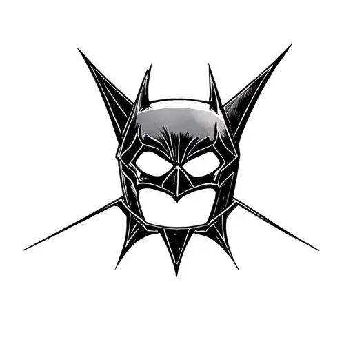 batman symbol tattoo design idea