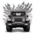 Jeep tattoo design idea