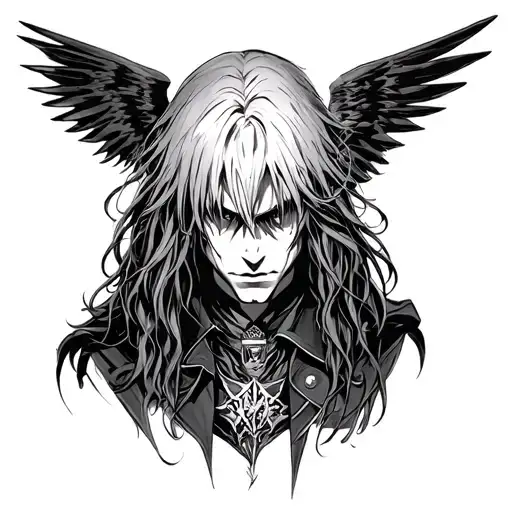 Anime Hellsing Alucard tattoo design idea