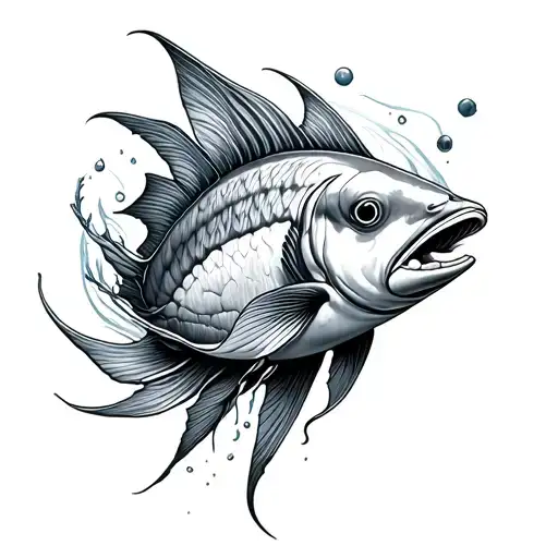 Ocean Theme tattoo design idea