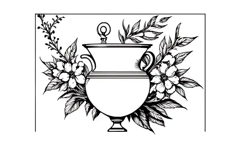Vessel Of Hygeia tattoo design idea