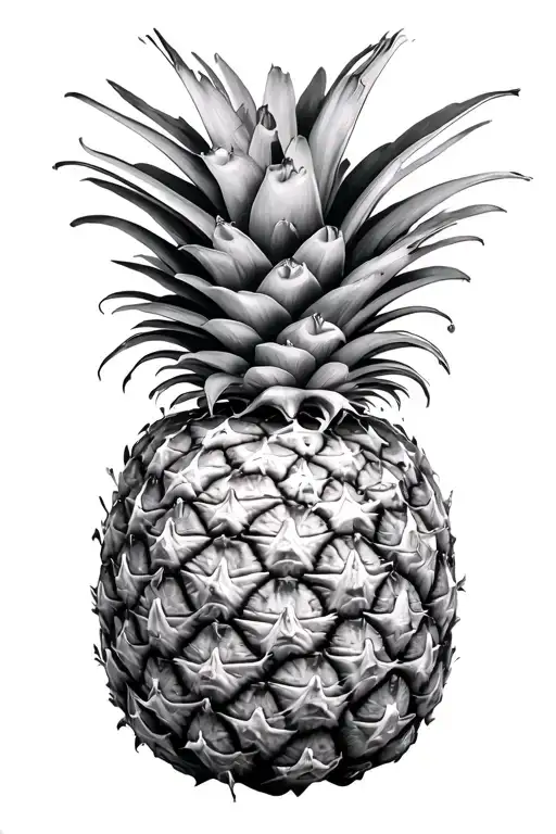 swinger pineapple tattoo design idea