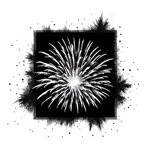 Fireworks tattoo design idea