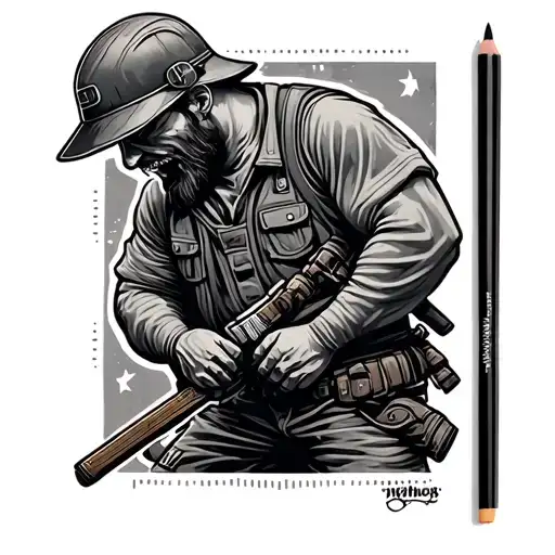 Lineman tattoo design idea