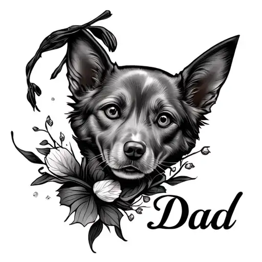 Dad Memorial tattoo design idea