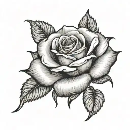 a rose on the side and next to it saying Latasha then under it October 13,1983 in Roman numeral tattoo design idea