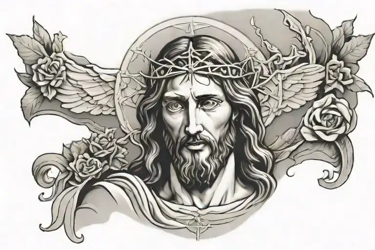 Jesus Christ tattoo design idea