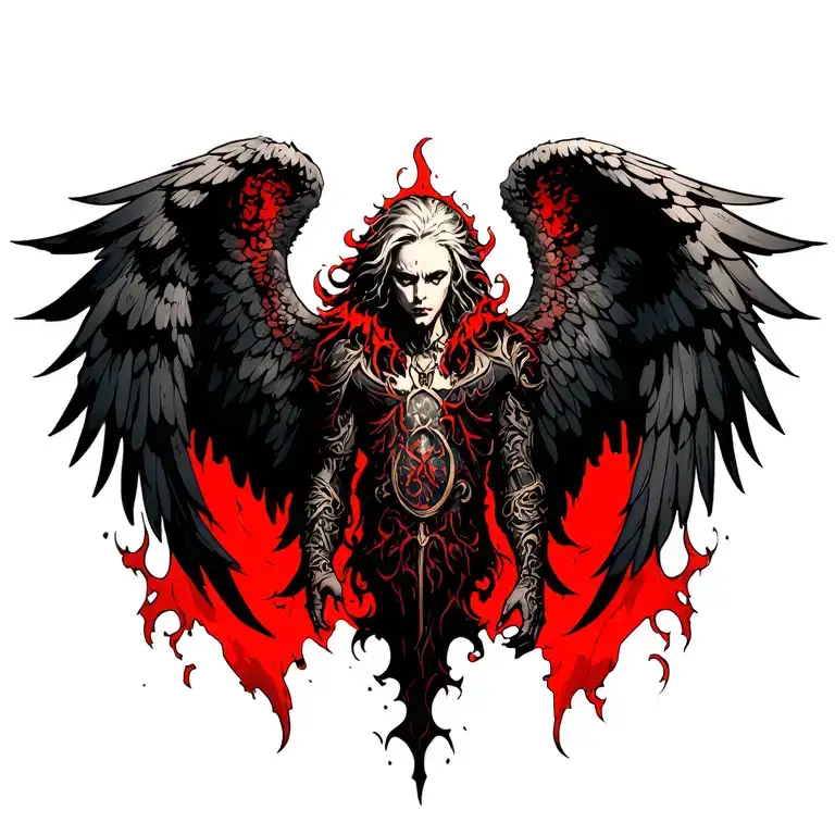 archangel uriel tattoo design idea