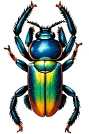 beetle tattoo design idea