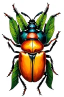 beetle tattoo design idea