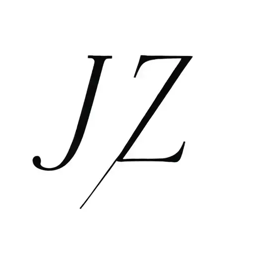 "JZ" Aquarius And Libra tattoo design idea