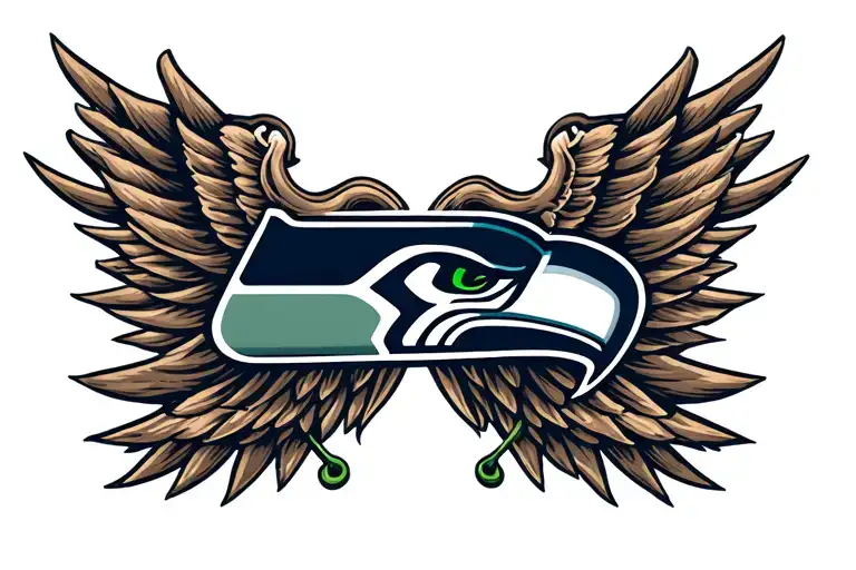 Seattle seahawks tattoo design idea