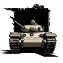 Army Tank tattoo design idea