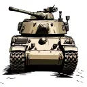 Army Tank tattoo design idea
