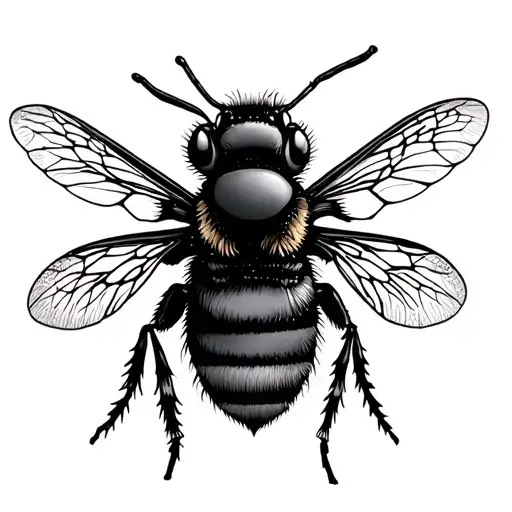 bee and honeycomb pattern tattoo design idea