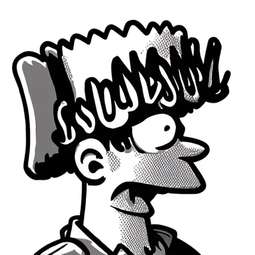 Bart Simpson tattoo design idea
