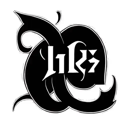 Two Word Ambigram Generator tattoo design idea