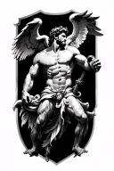 hercules and icarus  tattoo design idea