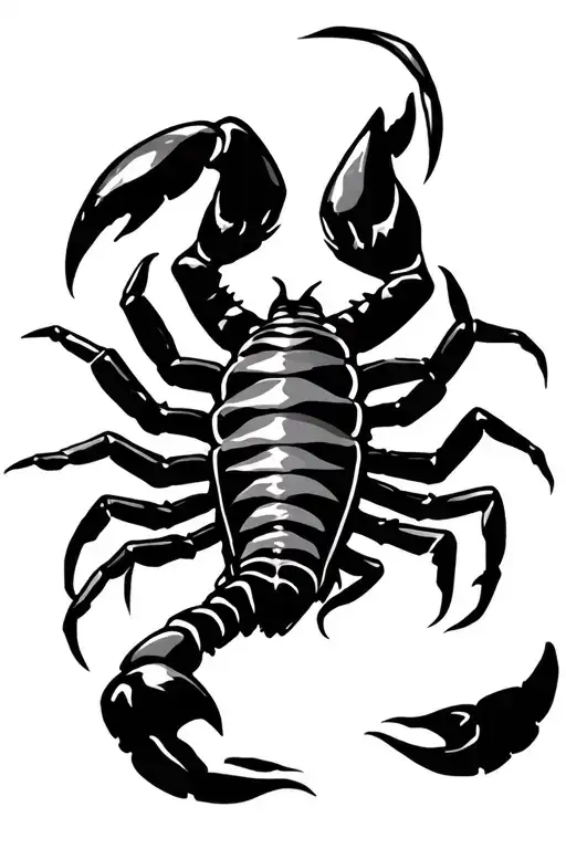 Scorpion tribal tattoo tattoo design idea