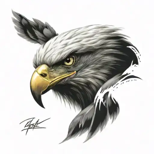 eagles eye, dark tattoo design idea