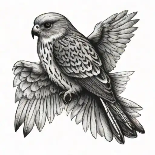 Kestrel tattoo design idea