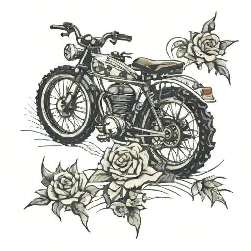 donwhill mtb tattoo design idea