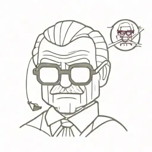 Lego stan lee tattoo design idea