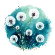 dandelion let them tattoo design idea