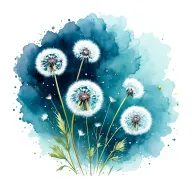 dandelion let them tattoo design idea